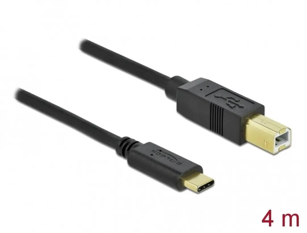 Delock USB 2.0 cable Type-C to Type-B 4 m