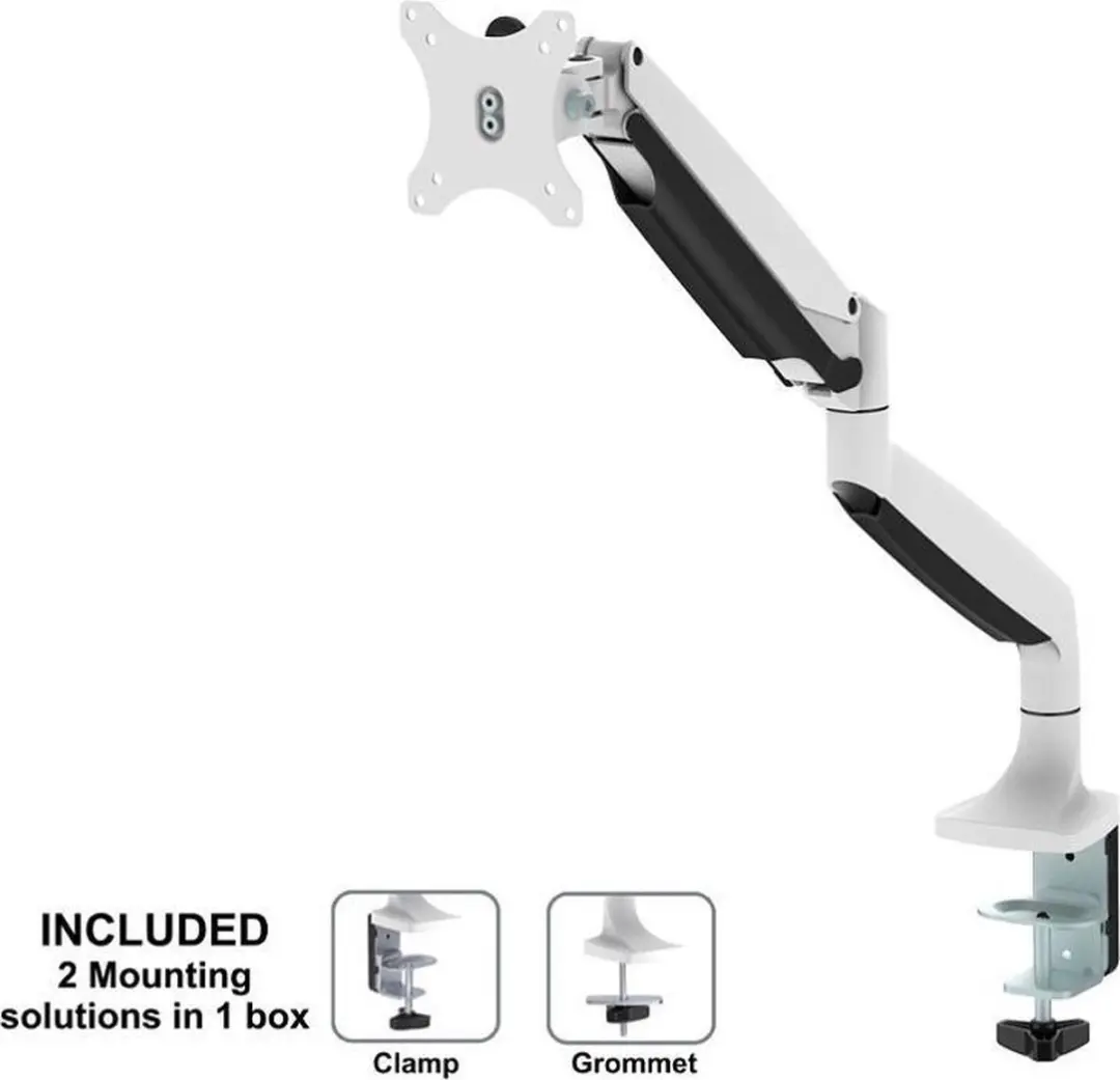 Neomounts NM-D750WHITE Monitorarm 10-32" - Gasveer - Wit - afbeelding 6 van 6