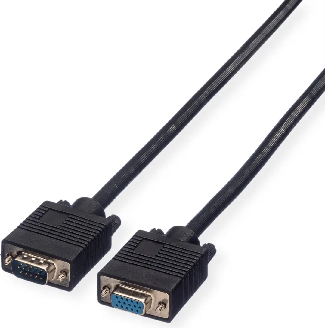 Roline SVGA Kabel HD15 M/F 2m - Zwart