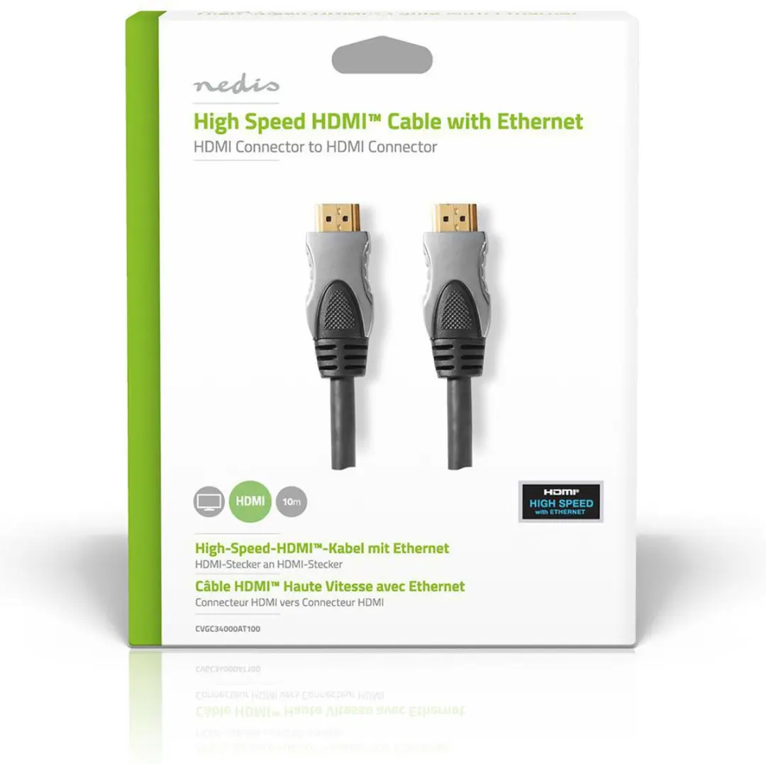 Nedis HDMI-Kabel CVGC34000AT100 4K 10m - Antraciet