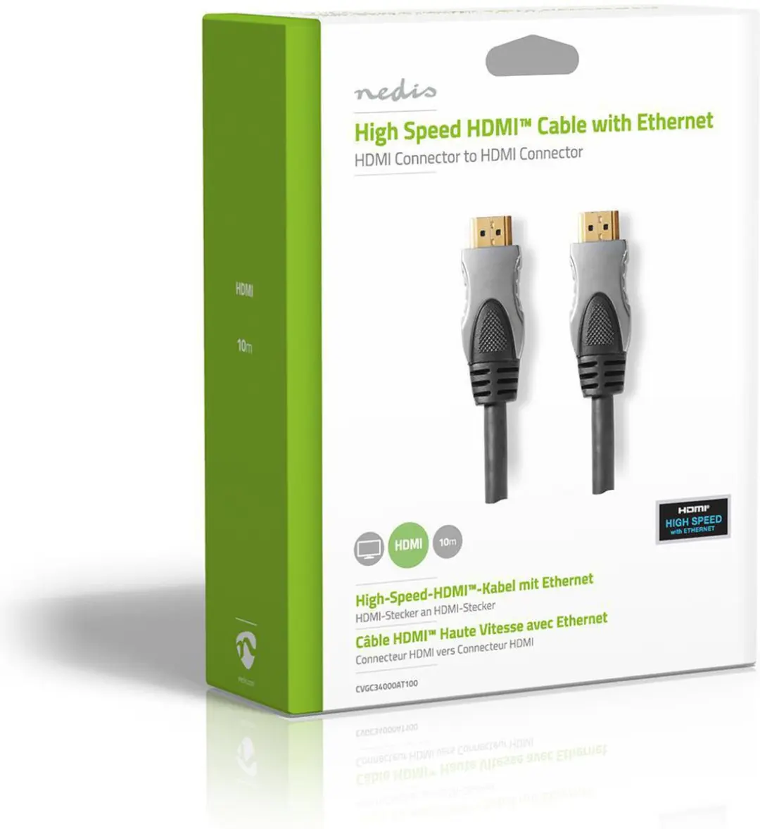 Nedis HDMI-Kabel CVGC34000AT100 4K 10m - Antraciet