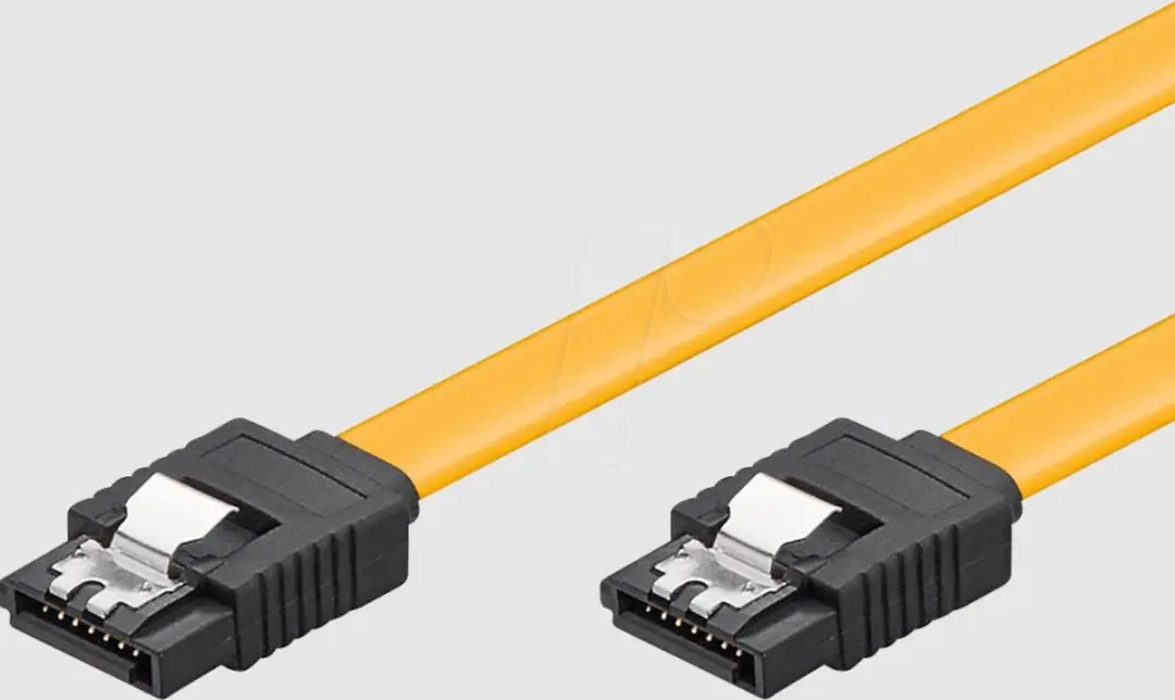 Goobay SATA Datakabel 6 Gbit/s - Geel - 0,70m - 10 Stuks
