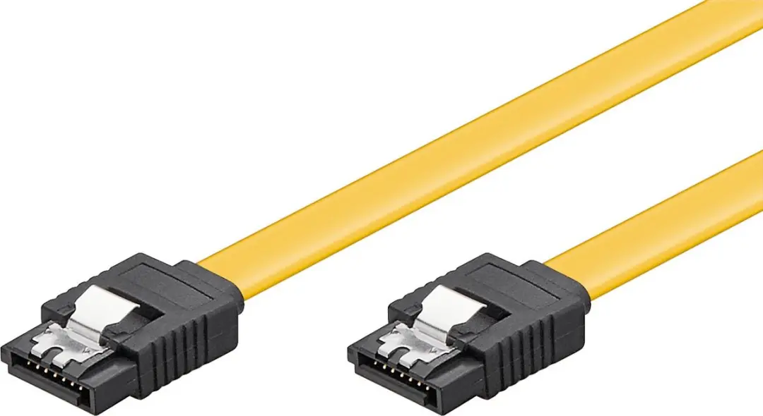 Goobay SATA Datakabel 6 Gbit/s - Geel - 0,70m - 10 Stuks