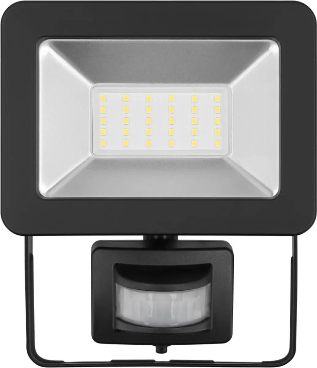 Goobay LED-schijnwerper 30W - Bewegingsensor - Zwart