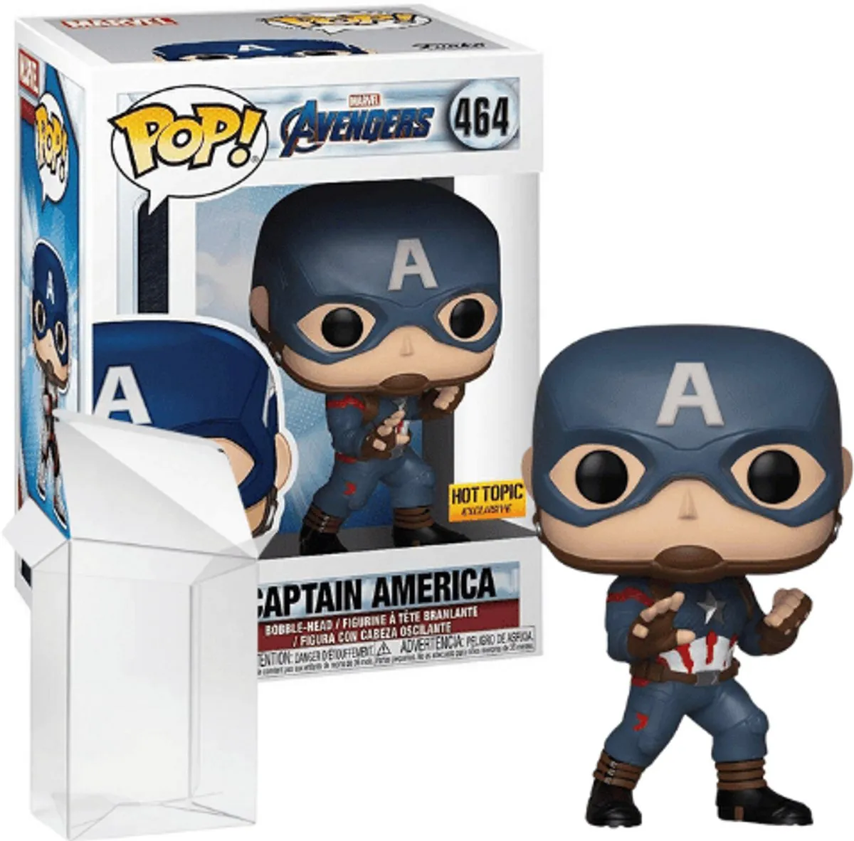 Funko Pop! Marvel Avengers Captain America #464 FUN36676 - Bonte kleuren