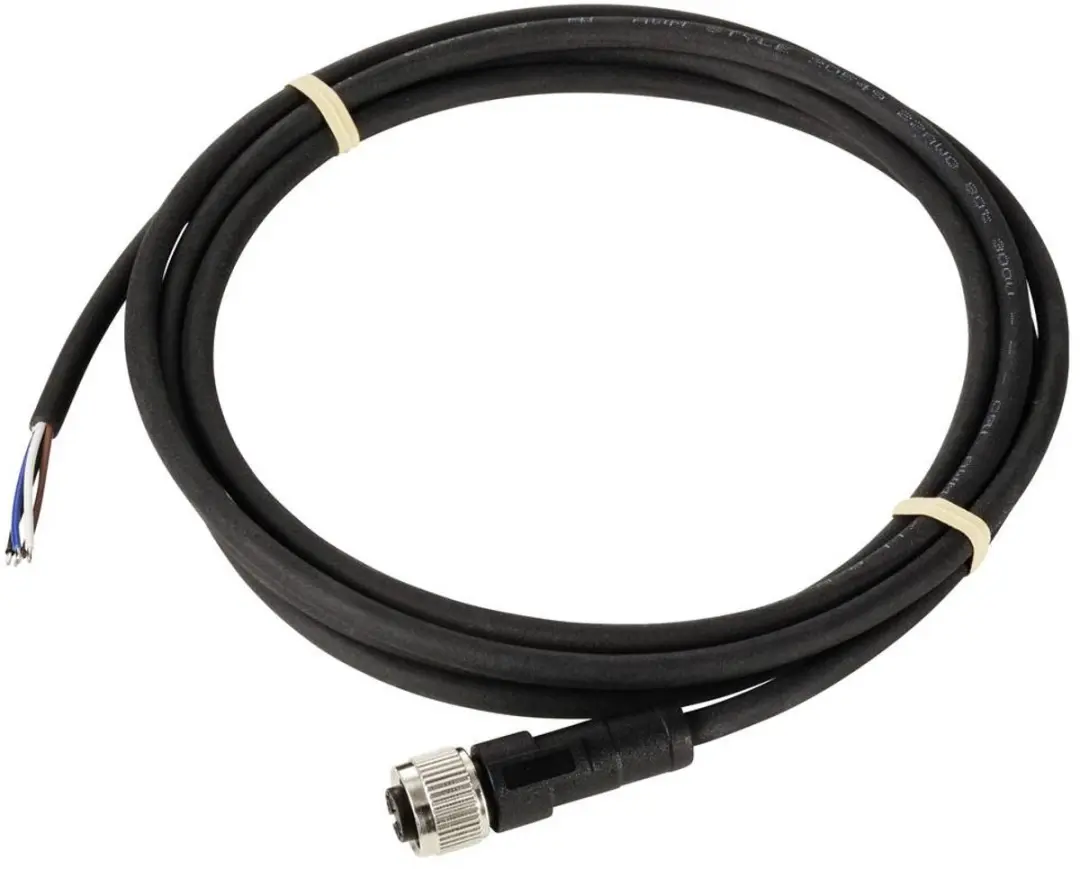 Tru Components TC-12833000 Sensor/Actuator M12 Kabel - 4 Polig - 2m - Zwart