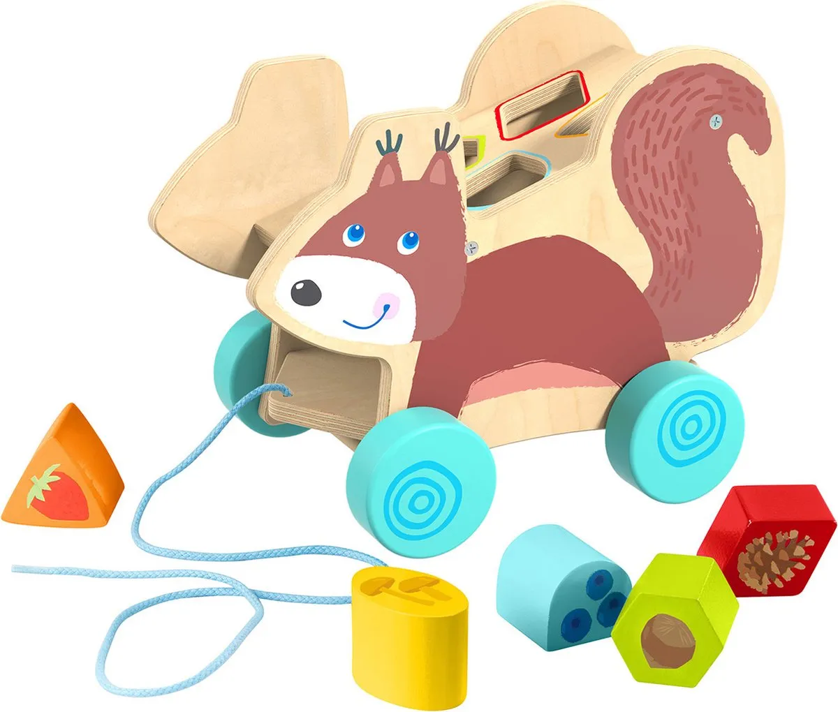 Haba Trekfiguur Eekhoorn - Multi