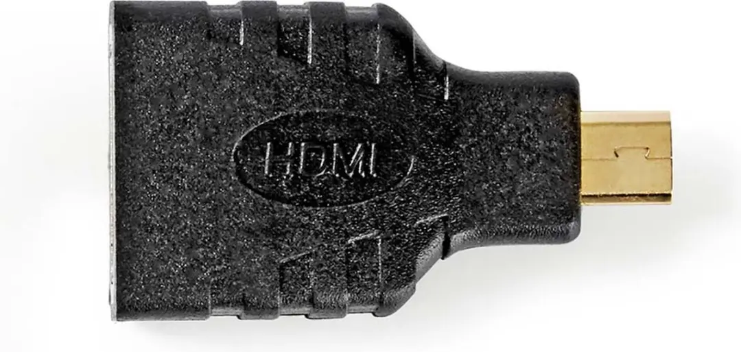 Nedis HDMI Micro-Adapter CVGB34907BK - Verguld - Zwart