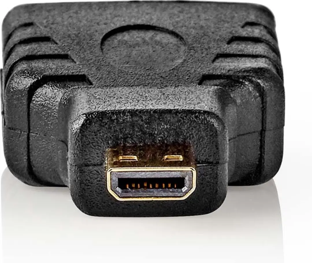 Nedis HDMI Micro-Adapter CVGB34907BK - Verguld - Zwart