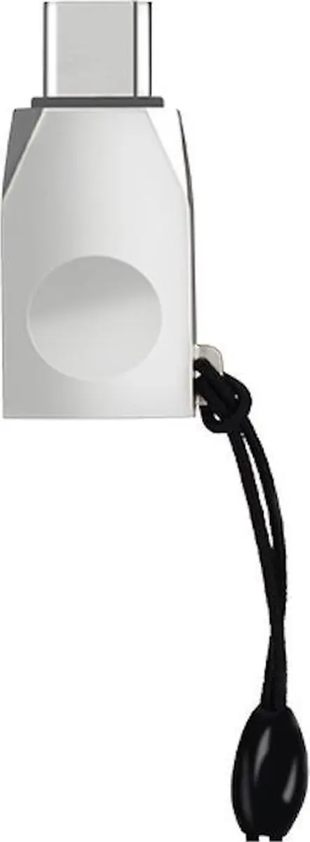 Hoco UA9 USB-C naar USB-A Adapter - Zilver