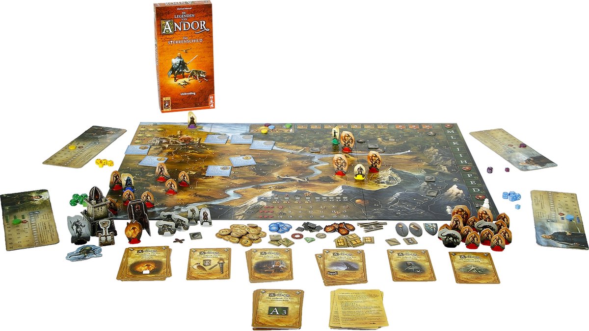 999 Games De Legenden van Andor: Het Sterrenschild Uitbreiding Bordspel - Coöperatief spel