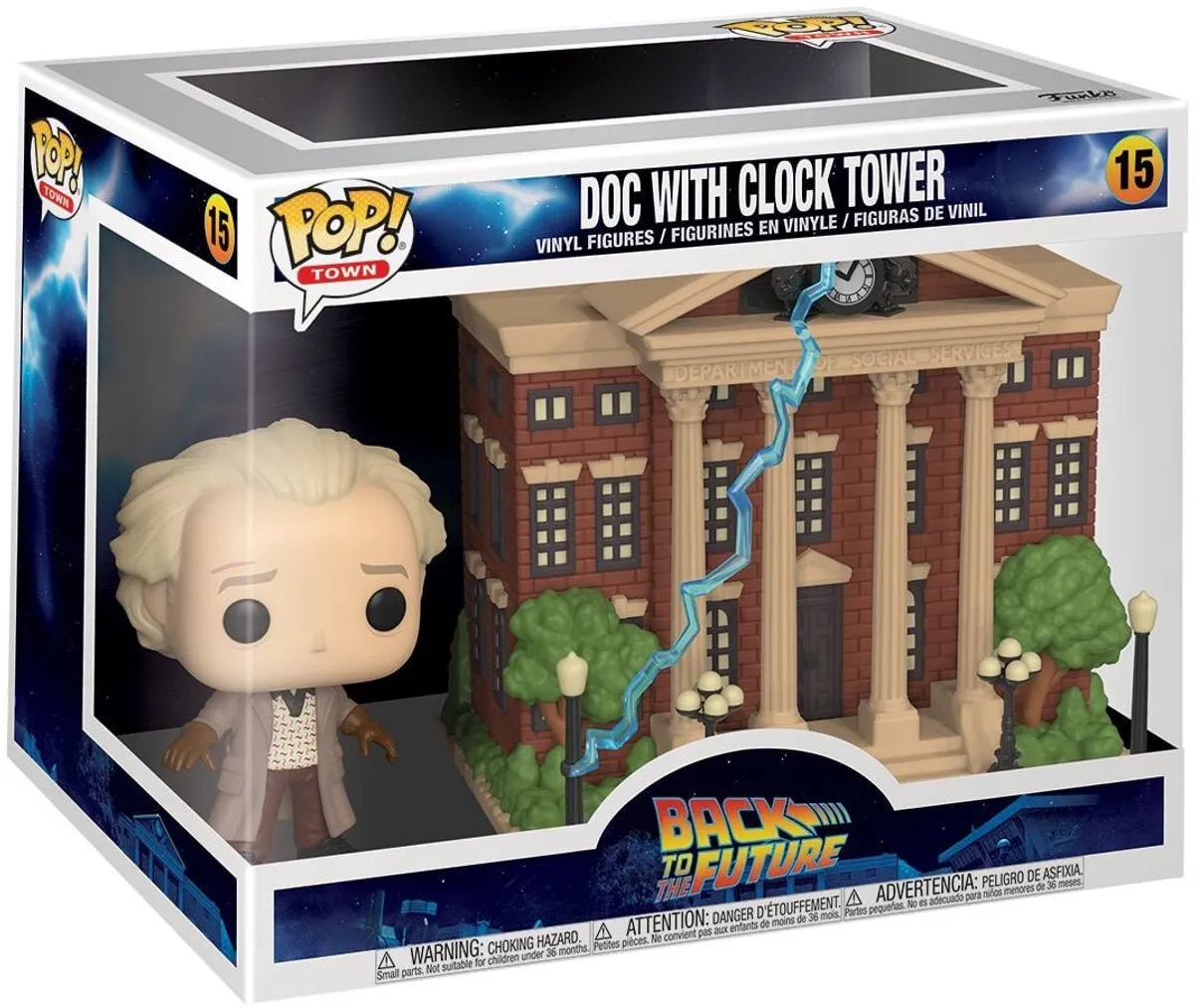 Funko Back To The Future Doc met Kloktoren Vinylfiguur 46910 - 15 cm