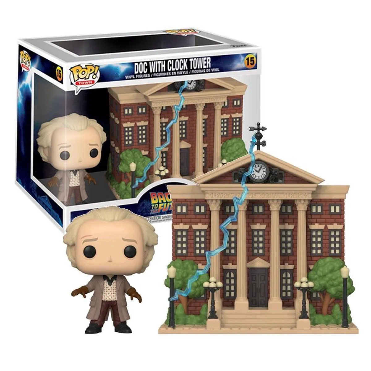 Funko Back To The Future Doc met Kloktoren Vinylfiguur 46910 - 15 cm