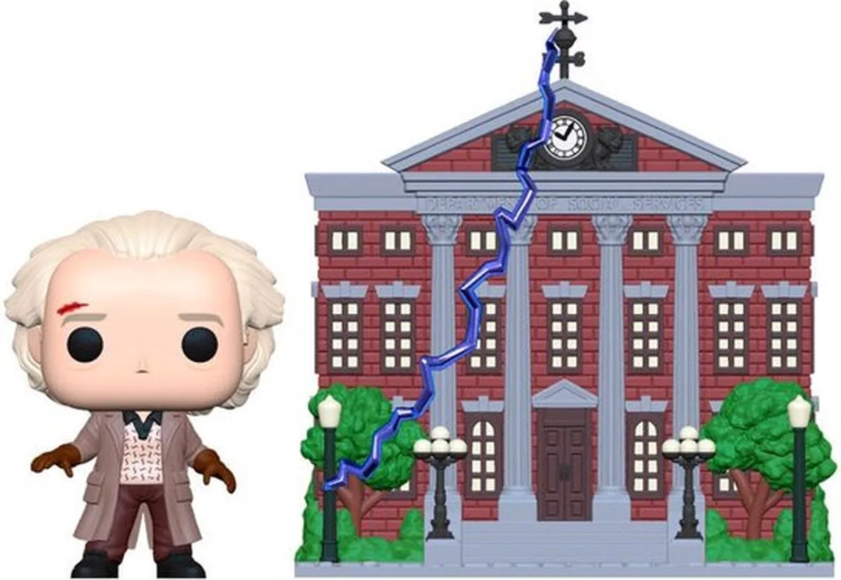 Funko Back To The Future Doc met Kloktoren Vinylfiguur 46910 - 15 cm