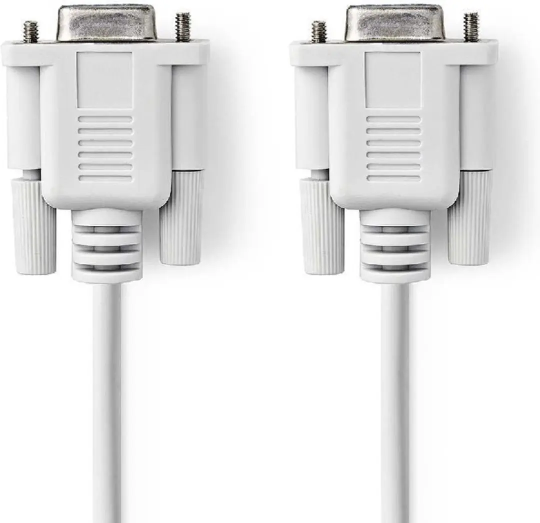 Nedis CCGL52000IV20 Seriële Kabel D-SUB 9 M/M - 2m - Ivoor