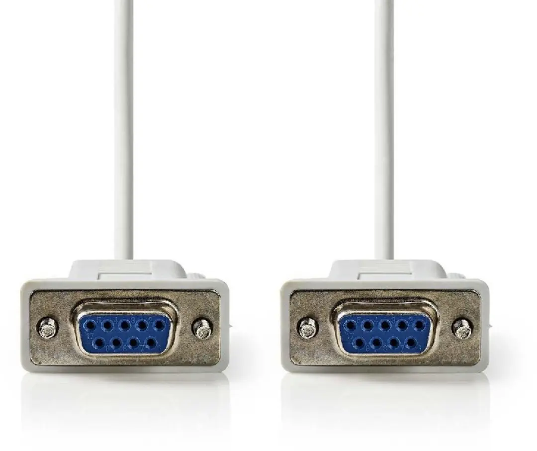 Nedis CCGL52000IV20 Seriële Kabel D-SUB 9 M/M - 2m - Ivoor