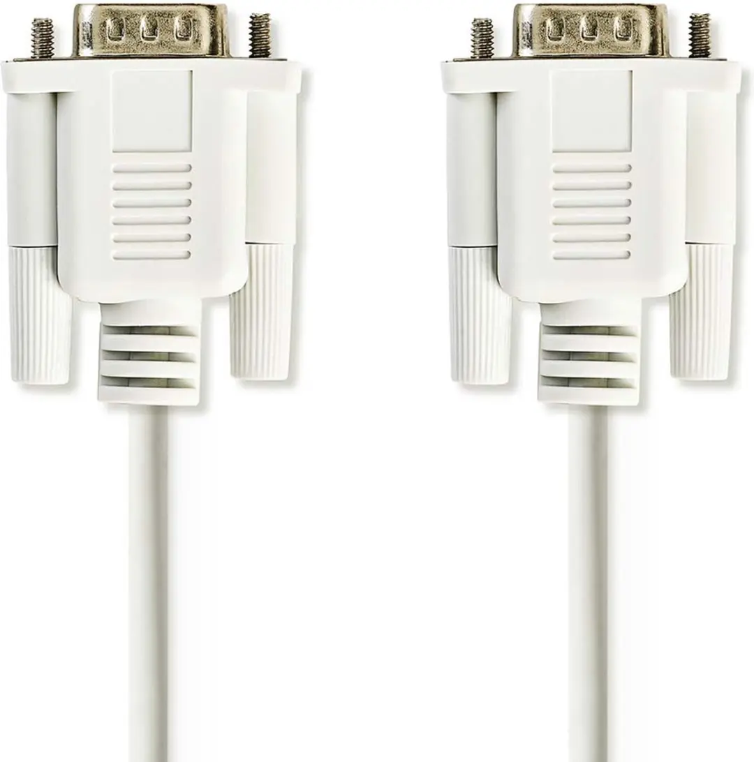 Nedis CCGL52000IV20 Seriële Kabel D-SUB 9 M/M - 2m - Ivoor