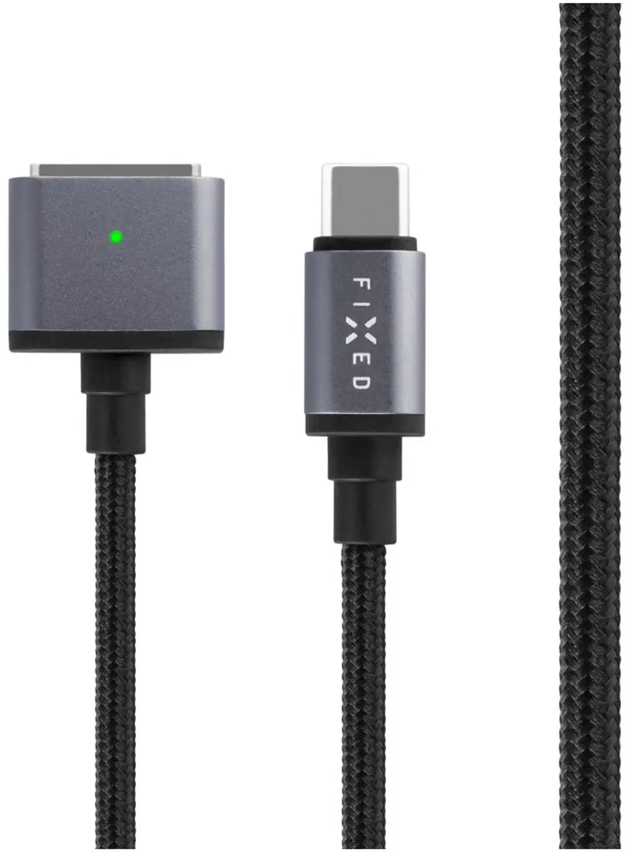 Fixed USB-C naar MagSafe 3 Kabel 140W - 2m - Grijs