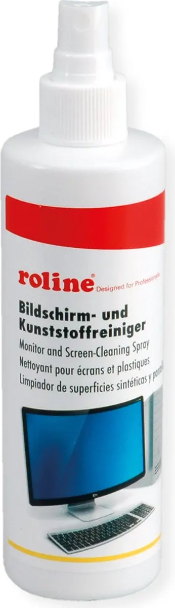 ROLINE beeldscherm en kunststofreiniger, 250 ml