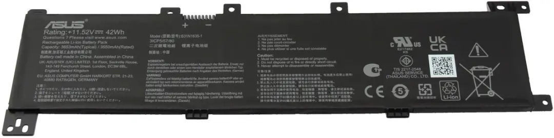 Asus 0B200-02560000 Batterij - 42Wh