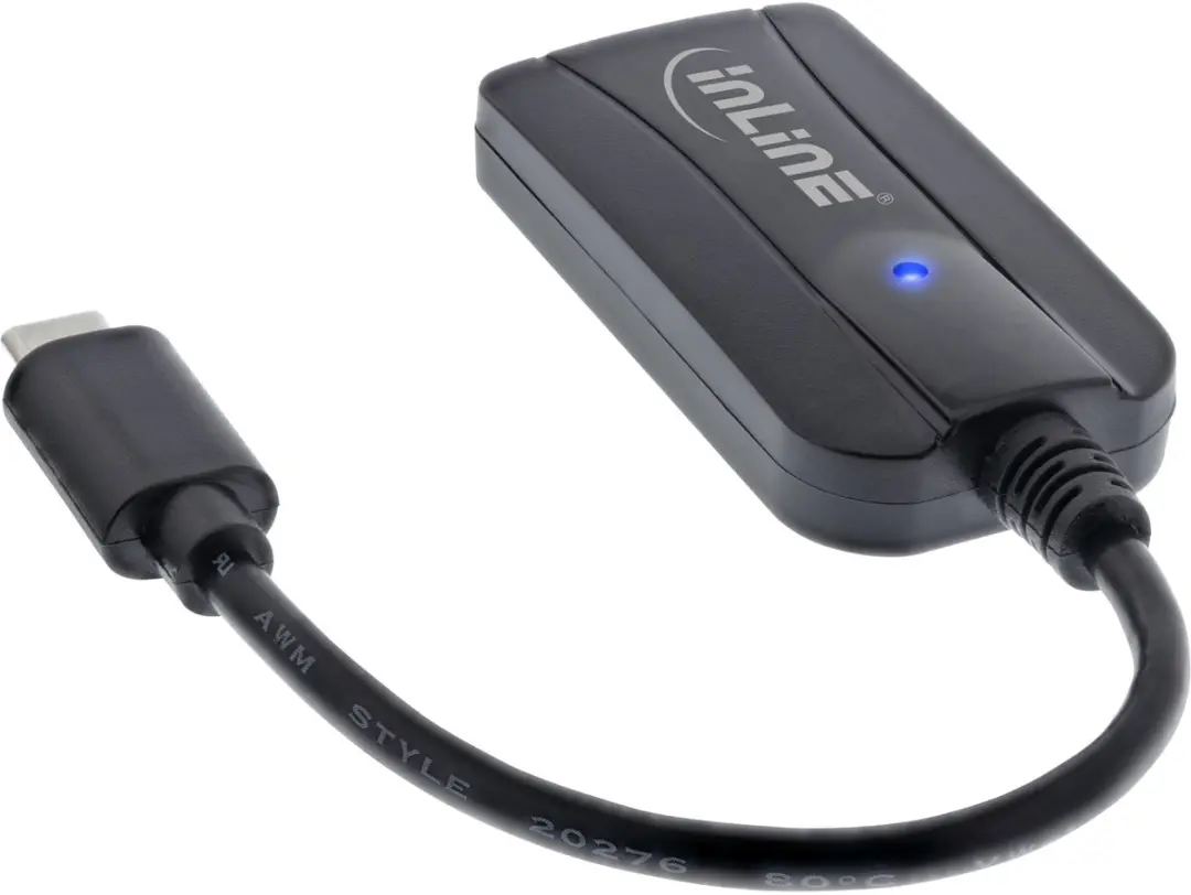 InLine Kaartlezer USB-C SD/microSD - Black