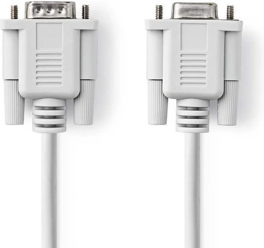Nedis D-SUB 9-Pins Seriële Kabel 2m - Ivoor