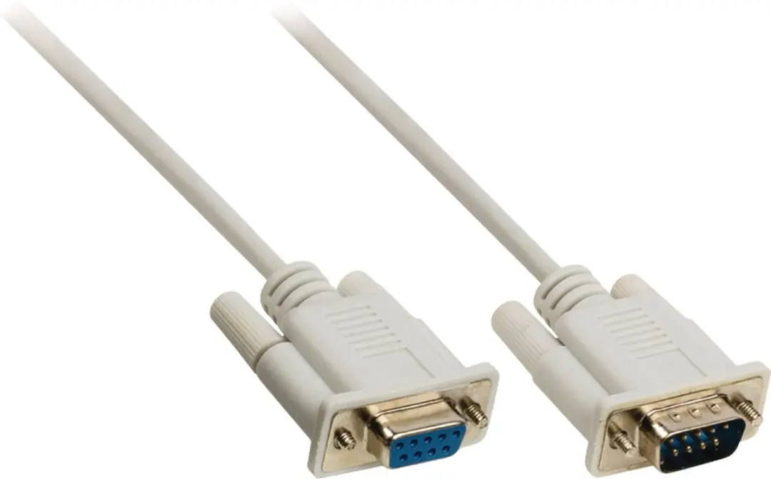 Nedis D-SUB 9-Pins Seriële Kabel 2m - Ivoor - afbeelding 6 van 6