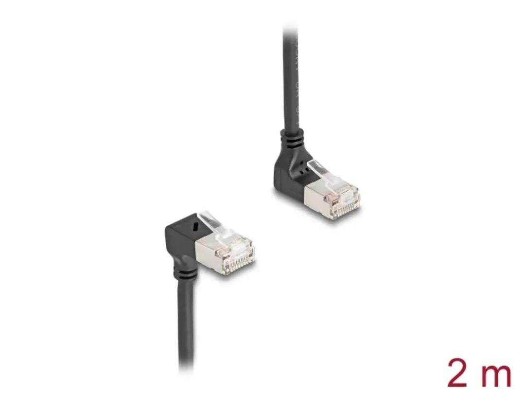 Delock Cat.6A S/FTP RJ45 Kabel 90°
