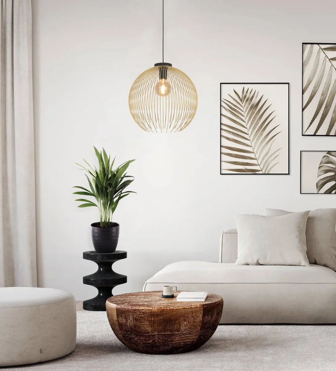 Eglo Venezuela Hanglamp - Ø40cm - Goud - afbeelding 6 van 6