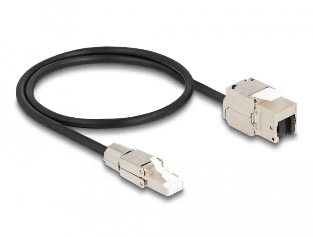 Delock RJ45 Cat.6A Kabel 50cm - Zwart