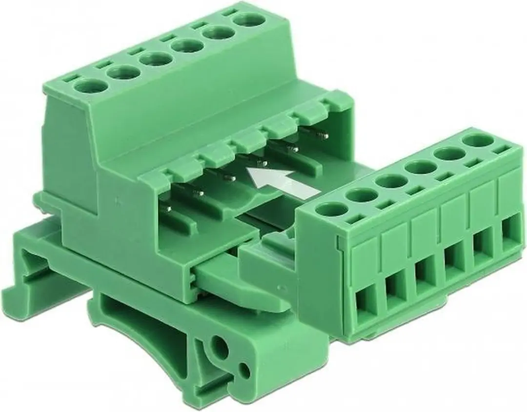 Delock Terminalblokset 6-polig 5.08mm - Groen