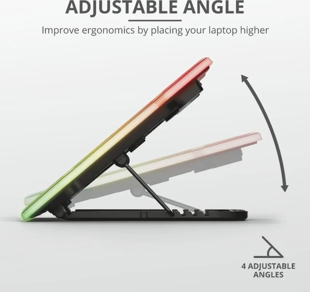 Trust GXT 1126 Aura Laptop Koelstandaard 15.6-17.3" - RGB
