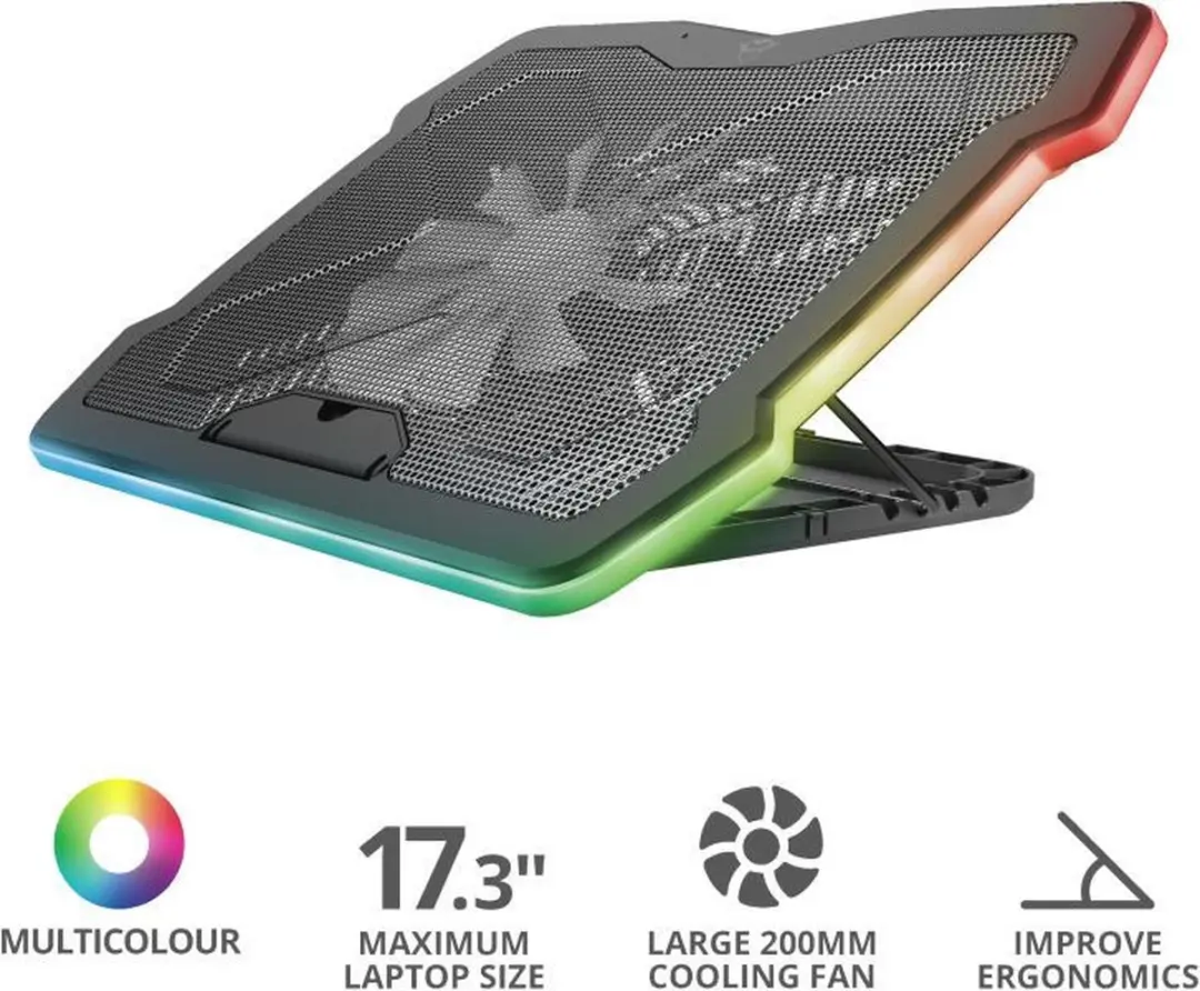 Trust GXT 1126 Aura Laptop Koelstandaard 15.6-17.3" - RGB