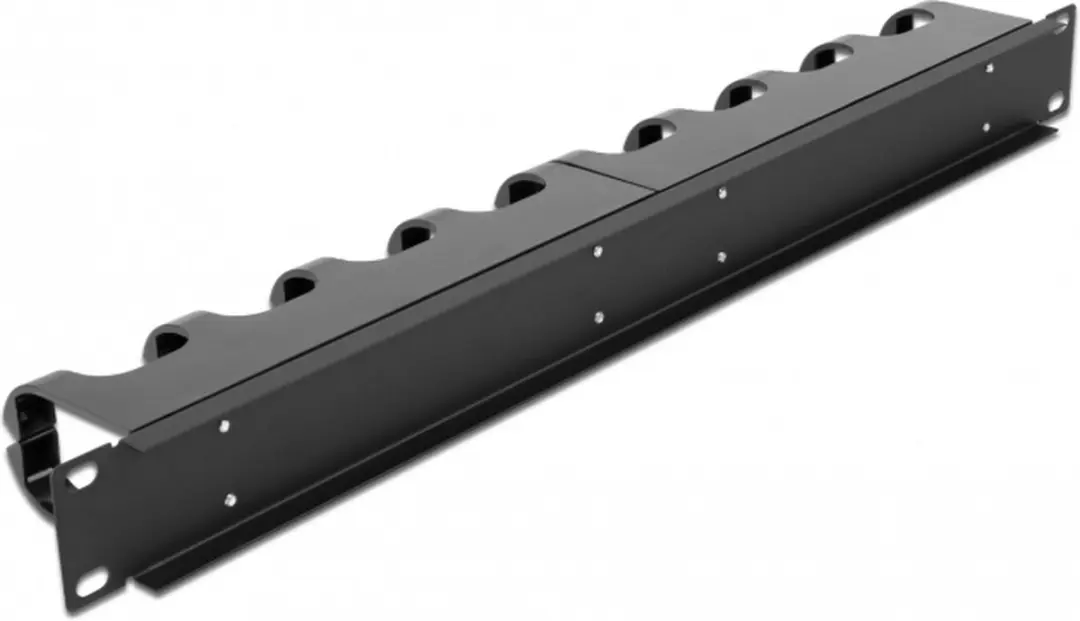 Delock 19" Kabelmanagement Routingpaneel 1U - 10 Routings - Zwart
