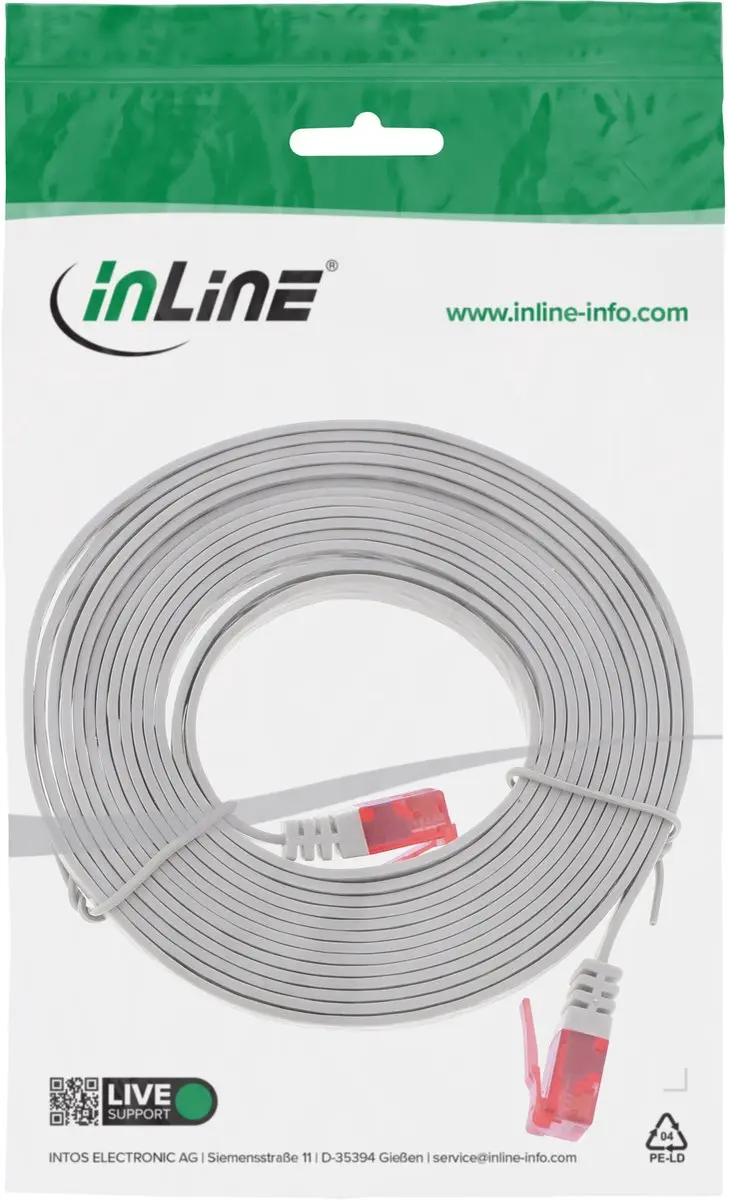 InLine Patchkabel Cat.6 U/UTP 3m - Grijs