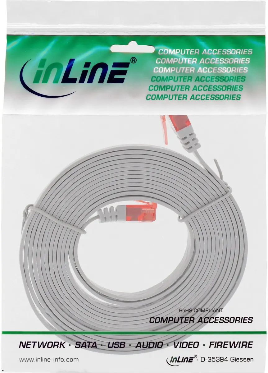 InLine Patchkabel Cat.6 U/UTP 3m - Grijs