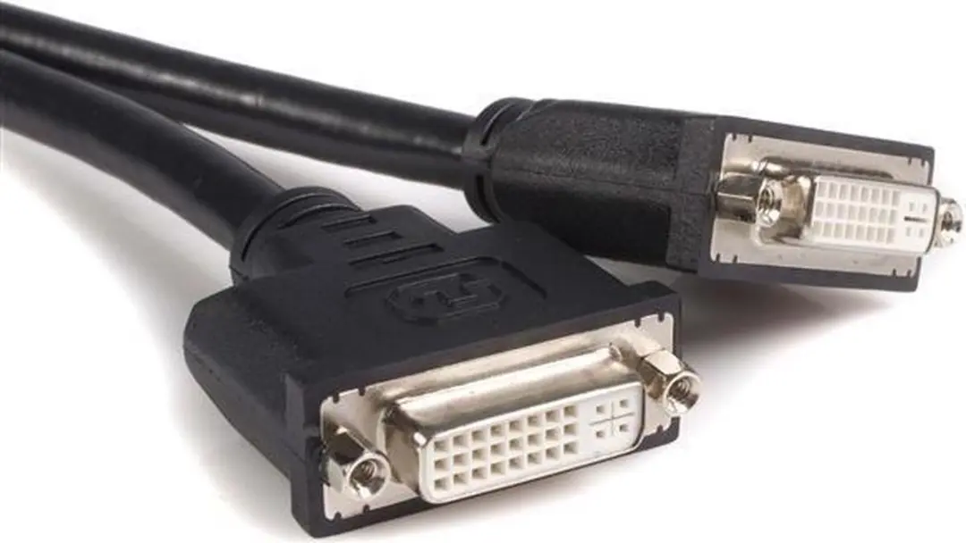 Startech DMSDVIDVI1 DVI-I Kabel - 20cm - Zwart