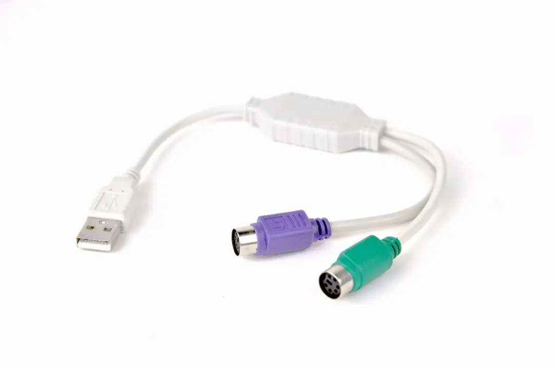 Gembird USB naar PS/2 Converter 50cm - Wit