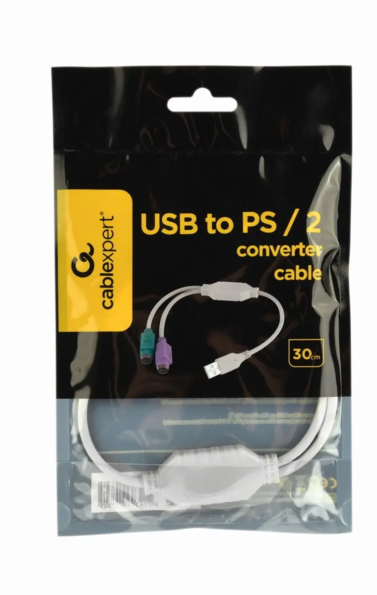 Gembird USB naar PS/2 Converter 50cm - Wit