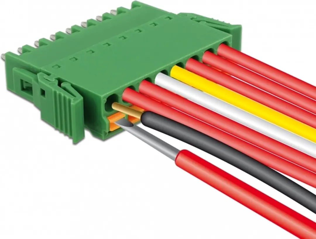 Delock Terminalblokset 8-polig 3.81mm - Groen/Oranje