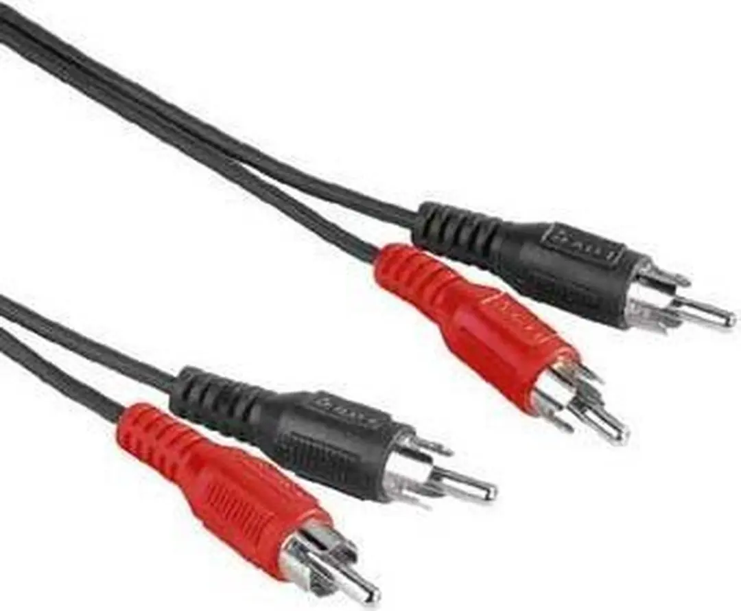 Hama Verbindingkabel 2x2 Cinch 2,5m - Zwart