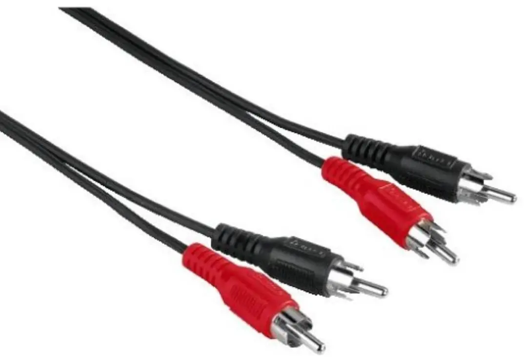 Hama Verbindingkabel 2x2 Cinch 2,5m - Zwart