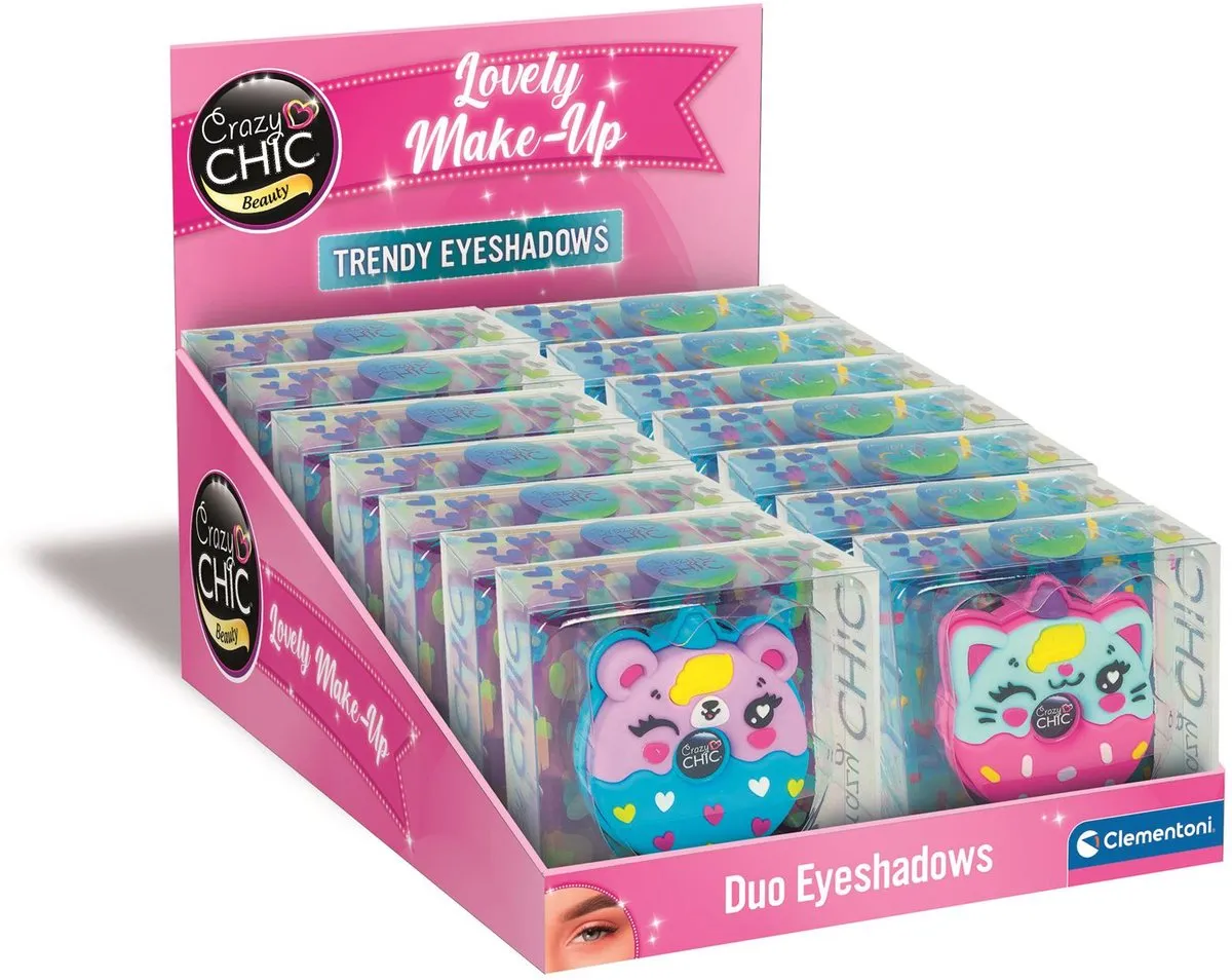 Clementoni Crazy Chic Oogschaduw Animal Donuts - 2 Kleuren - 250ml