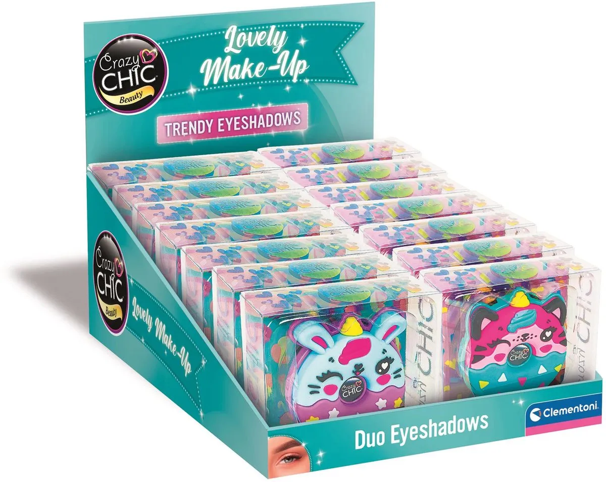 Clementoni Crazy Chic Oogschaduw Animal Donuts - 2 Kleuren - 250ml