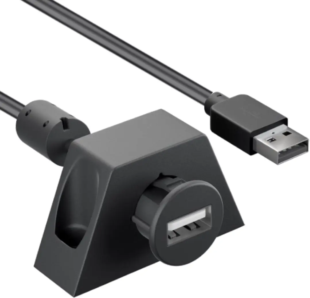 Goobay USB-A Verlengkabel 2.0 0,6m - 10 Stuks - Zwart
