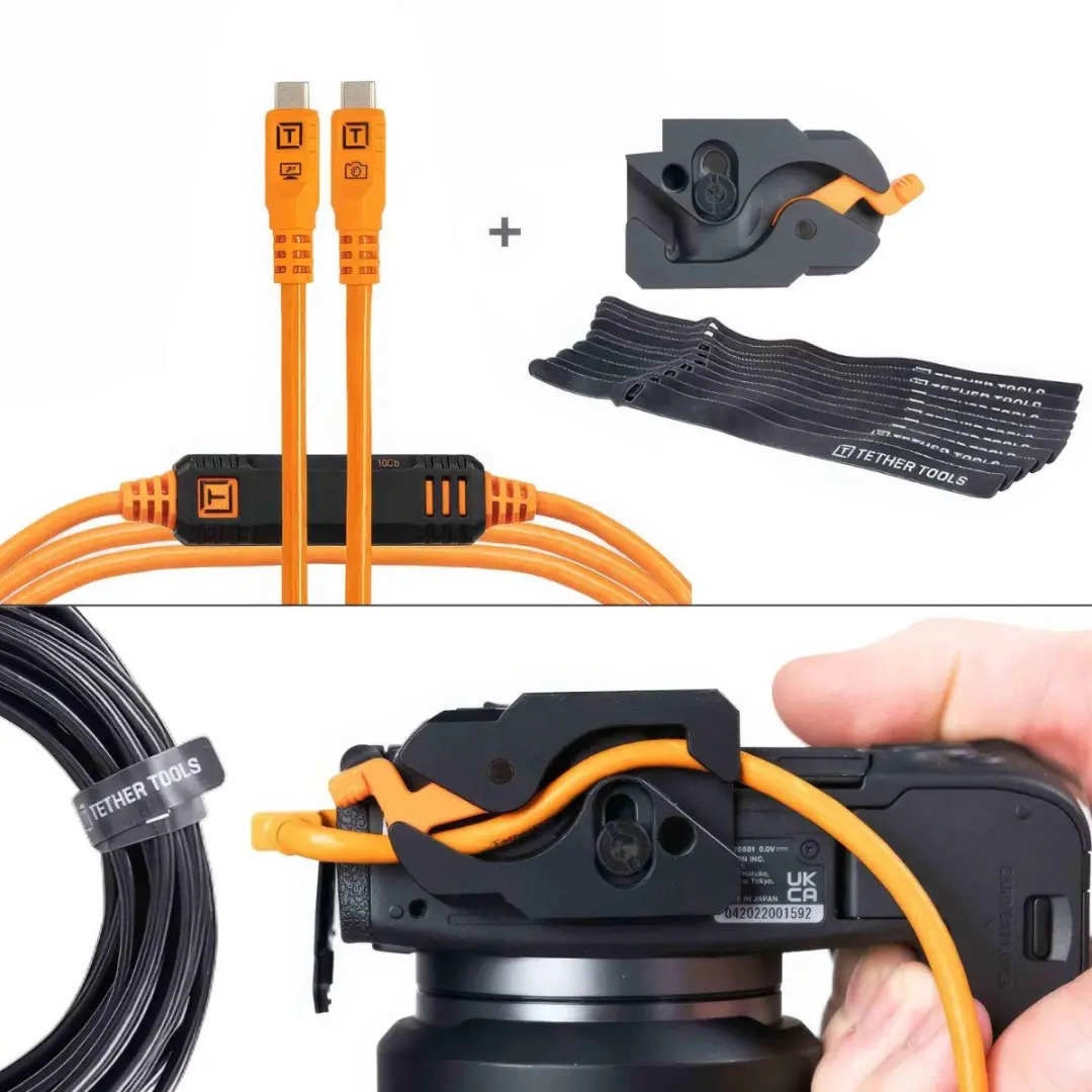 Tether Tools Leverlock Kabelkit 10G USB-C 4.6m - Orange