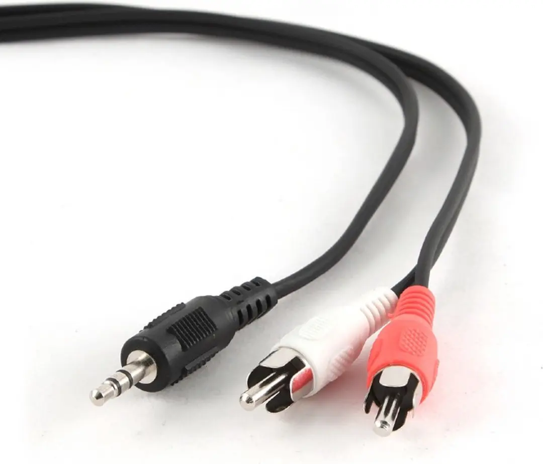 Gembird 3.5mm naar RCA Audiokabel 1.5m - Zwart