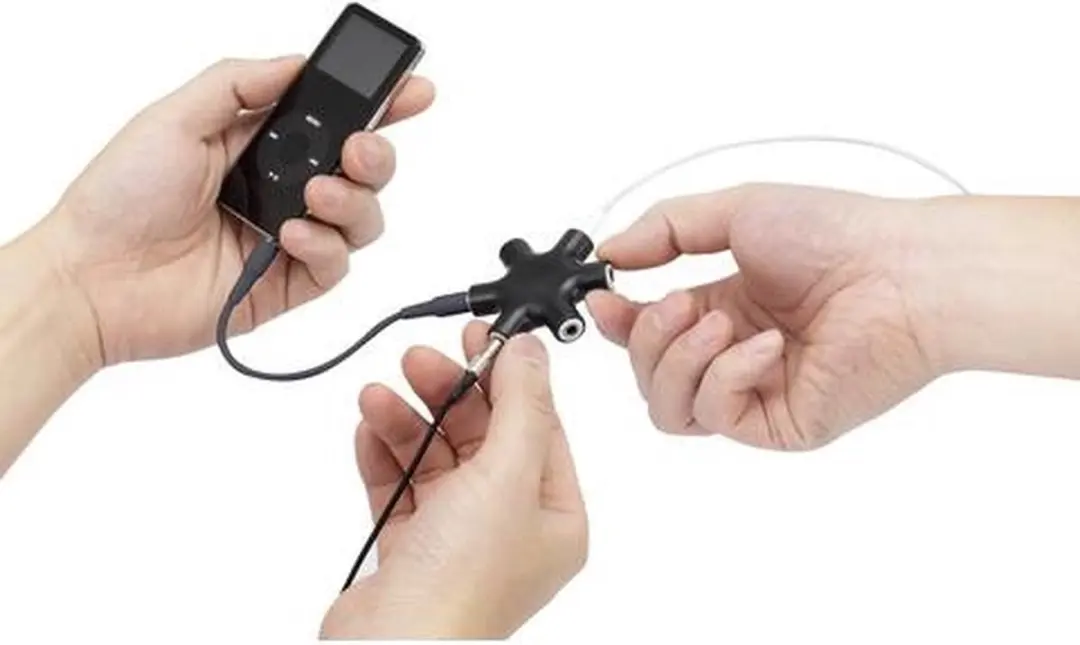 SpeaKa Professional SP-7870556 Jackplug Y-adapter - 5x 3,5mm - Zwart