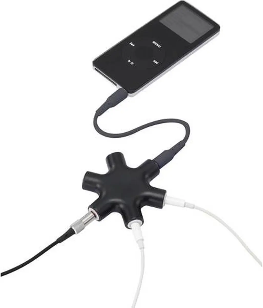 SpeaKa Professional SP-7870556 Jackplug Y-adapter - 5x 3,5mm - Zwart