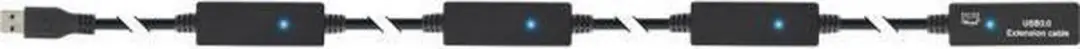 InLine USB3.0 Verlengkabel 20m - 0,9A - Zwart